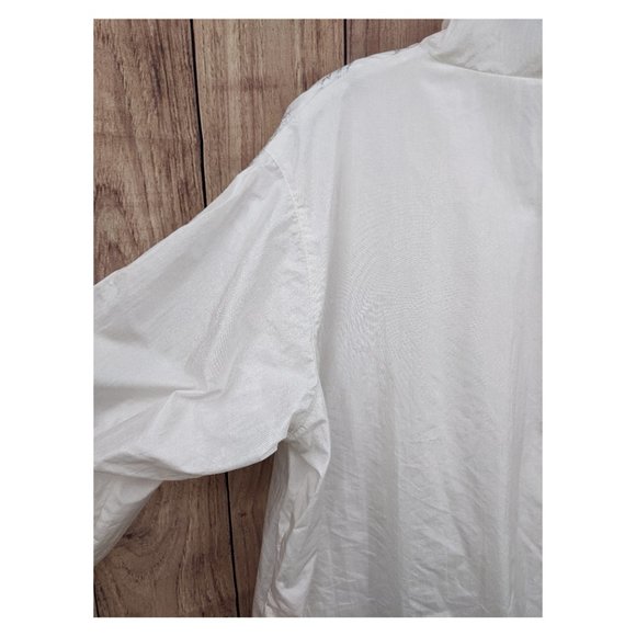 Vintage Slade Track Jacket White/Metallic Silver Floral Sz M - Picture 9 of 12